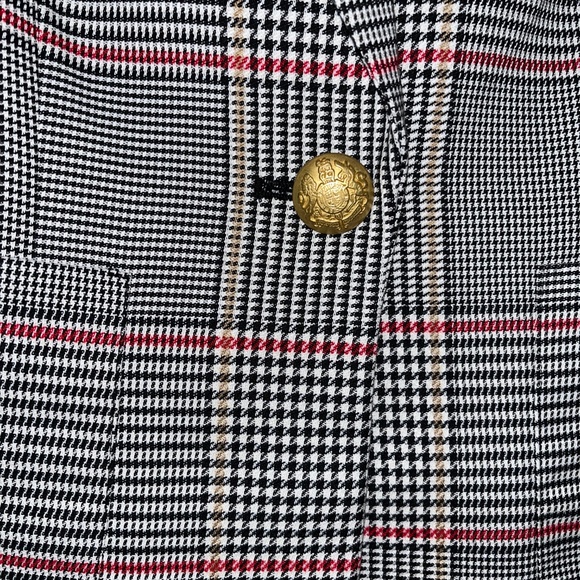 Court & Rowe Houndstooth Plaid Single Button Blazer - Picture 6 of 12